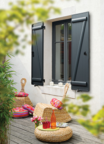Volet battant alu isole 7016 amb